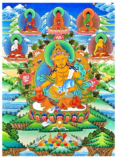Ngũ Bộ Chú Dzambhala Mantras – Ngũ Bộ Thần Tài Tây Tạng