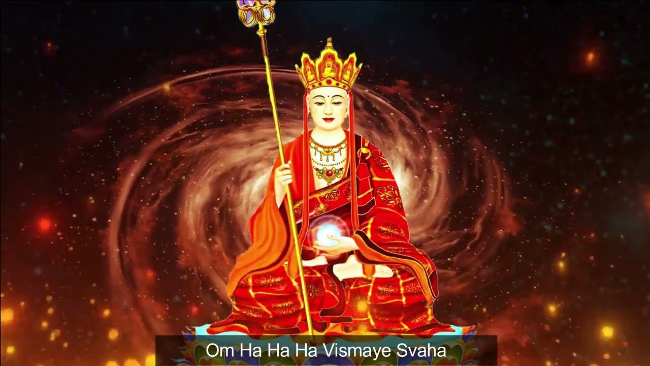 [1 Hour]🔥 Ksitigarbha Heart Mantra: Om Hahaha Vismaye Svaha | Earth Store Bodhisattva🔥